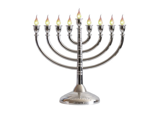 menorah isolated on white