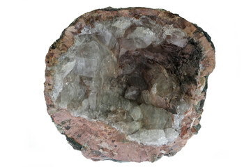 Schneekopf ball from the Thuringian Forest, Germany isolated on white background