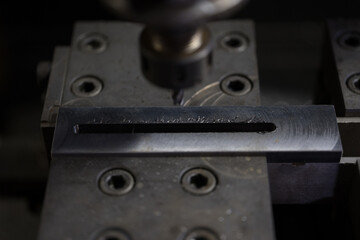 Parts processing at machining center