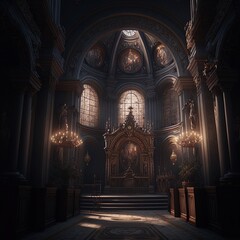 Fototapeta premium interior of church