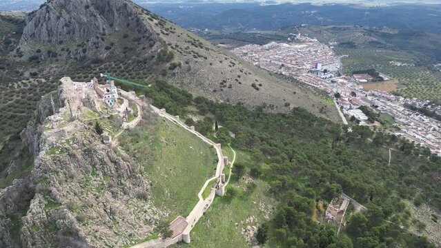 vistas aérea del municipio de Archidona en la provincia de Málaga, Andalucía	