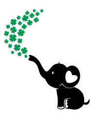 St. Patrick Day SVG, Saint Patrick Baby Elephant, Lucky SVG
