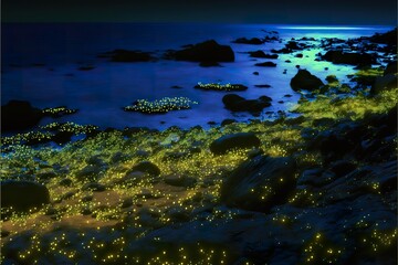 Fireflies created with Generative AI 