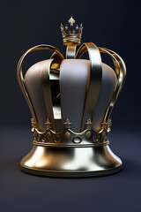 Fototapeta na wymiar Modern style royal crown- Created with Generative AI Technology 