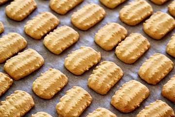Freshly baked traditional Christmas cookies