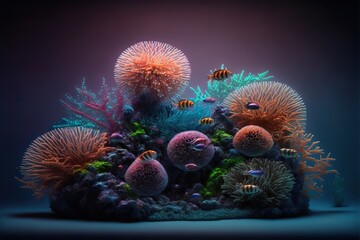 Underwater world created with Generative AI 