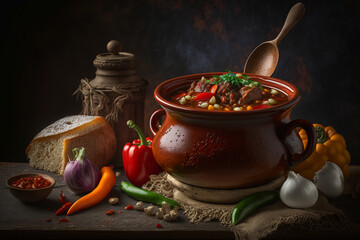 Delicious goulash, generative ai