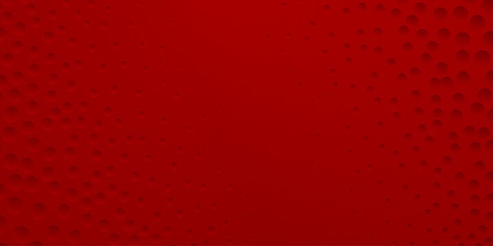 Abstract background in red colors with many concave small circles