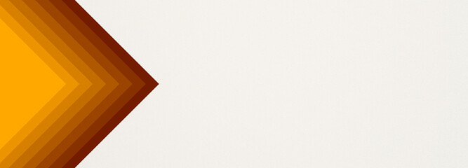 Abstract geometrical orange digital web horizontal banner design template blank with place for text . Triangles shapes