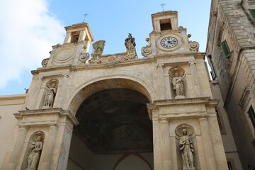 Fototapeta na wymiar The Palazzo del Sedile in Matera, Italy 