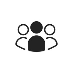 group of person like teamwork or leadership icon