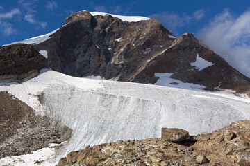 View of glacier in Monte Rosa