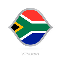 South Africa national team flag in style for international basketball competitions.