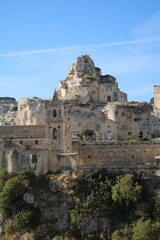 Fototapeta na wymiar Rock Church of Santa Maria de Idris in Matera, Italy 