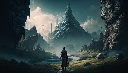 Illustration of a game character.