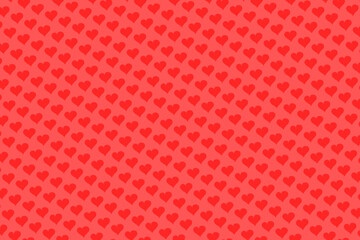 Abstract heart shape pink  background. Colorful banner template. Easy editable illustration for display product, advertisement, wallpaper, websites, card, greetings. Valentine's day, love, relation.