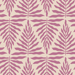 Aesthetic Contemporary printable retro groovy flowers seamless pattern. Decorative Hippie Naive 60's, 70's style Vintage boho background in minimalist style for fabric, wallpaper or wrapping