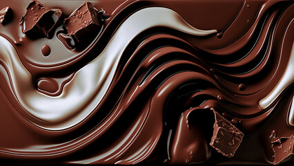 melted chocolate texture top view