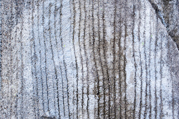 Obraz premium Pastel blue stained concrete wall with vertical line pattern texture