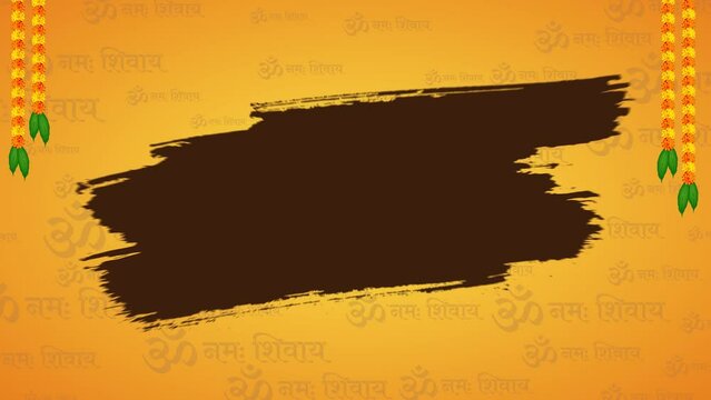 Maha Shivratri - Hindu festival celebrated of Hindu God Lord Shiva background animation, 4K