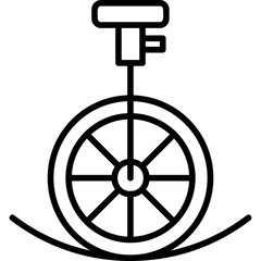 Unicycle Performance Icon