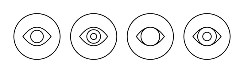 Eye icon vector for web and mobile app. Eye sign and symbol. Look and Vision icon.