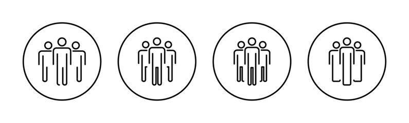 People icon vector for web and mobile app. person sign and symbol. User Icon vector