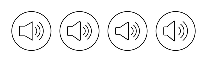 Speaker icon vector for web and mobile app. volume sign and symbol. loudspeaker icon. sound symbol