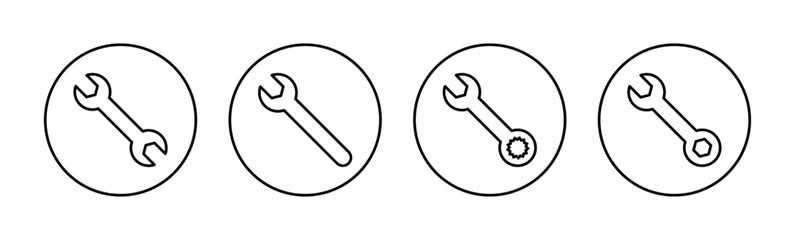 Wrench icon vector for web and mobile app. repair icon. tools sign and symbol