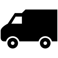 delivery van vector, icon, symbol, logo, clipart, isolated. vector illustration. vector illustration isolated on white background.