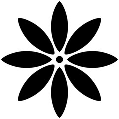 flower vector, icon, symbol, logo, clipart, isolated. vector illustration. vector illustration isolated on white background.