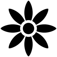 flower vector, icon, symbol, logo, clipart, isolated. vector illustration. vector illustration isolated on white background.