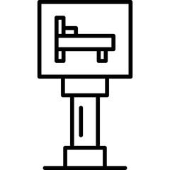Hotel Sign Board Icon