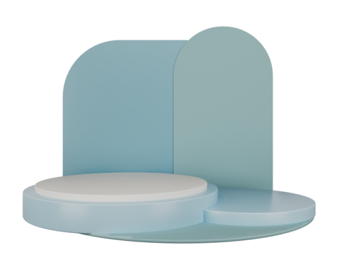 Abstract podium geometric minimal background for business product display presentation isolate background . 3d rendering illustration.