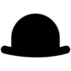 bowler hat vector, icon, symbol, logo, clipart, isolated. vector illustration. vector illustration isolated on white background.