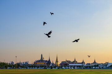 The Grand Palace of Bangkok famous destination of Thailand.