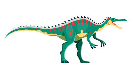 Cartoon Suchomimus dinosaur childish character