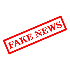 Fake news stamp icon vector logo design template