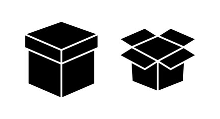 Box icon vector illustration. box sign and symbol, parcel, package