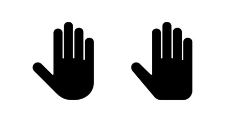 Hand icon vector illustration. hand sign and symbol. hand gesture