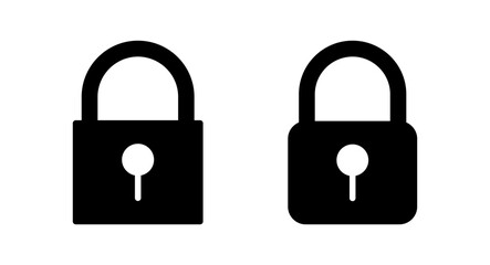 Lock icon vector illustration. Padlock sign and symbol. Encryption icon. Security symbol