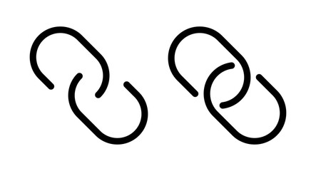 Link icon vector illustration. Hyperlink chain sign and symbol