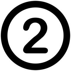 Naklejka premium two vector, icon, symbol, logo, clipart, isolated. vector illustration. vector illustration isolated on white background.