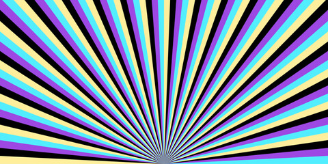 Radial background. Abstract comic book template with rays. Sunburst illustration in trendy colors. Vector EPS 10