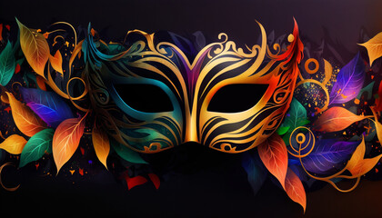 Carnival mask festival - Generative AI