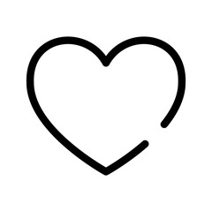 Heart Icon Vector Symbol Design Illustration