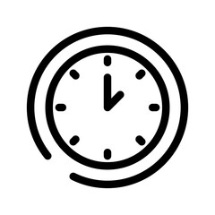 Time Icon Vector Symbol Design Illustration