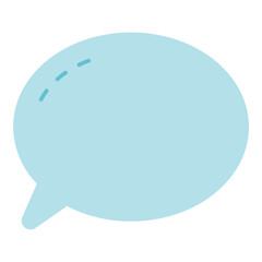 speech bubble flat icon