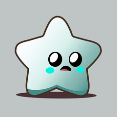 Vector cute baby star, illustration