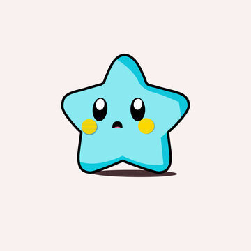 Vector cute baby star, illustration